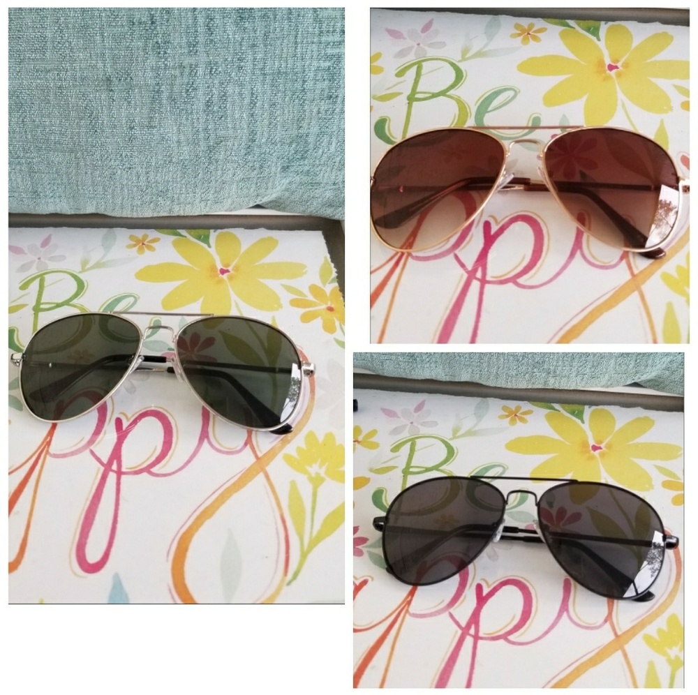 Bundle 3pcs Aviator sunglasses uv protection women